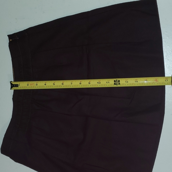 J. Crew women's 2 purple wool skirt - Picture 6 of 8